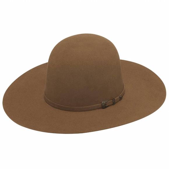 NEW TWISTER COWBOY HATS men's 6x open crown hat in pecan